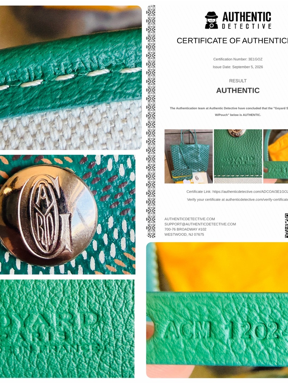 💚Goyard Saint Louis PM Tote Set W/ Pouch💚 - Picture 11 of 12